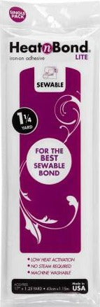 0.625 x 10 Yards Heat n Bond Lite Soft Stretch Fusible Web Adhesive, Therm-O-Web #3536