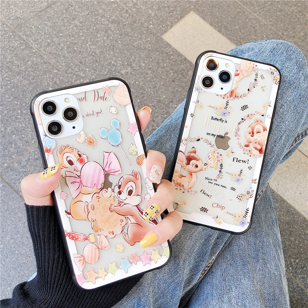 チップとデールiphoneケース 透明 大人気 超可愛い Cocoiya Com