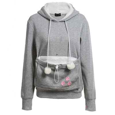 sweatshirt with a cat pouch
