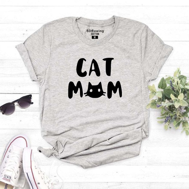 Cat Mom Women's T-shirt - Only Cat Shirts