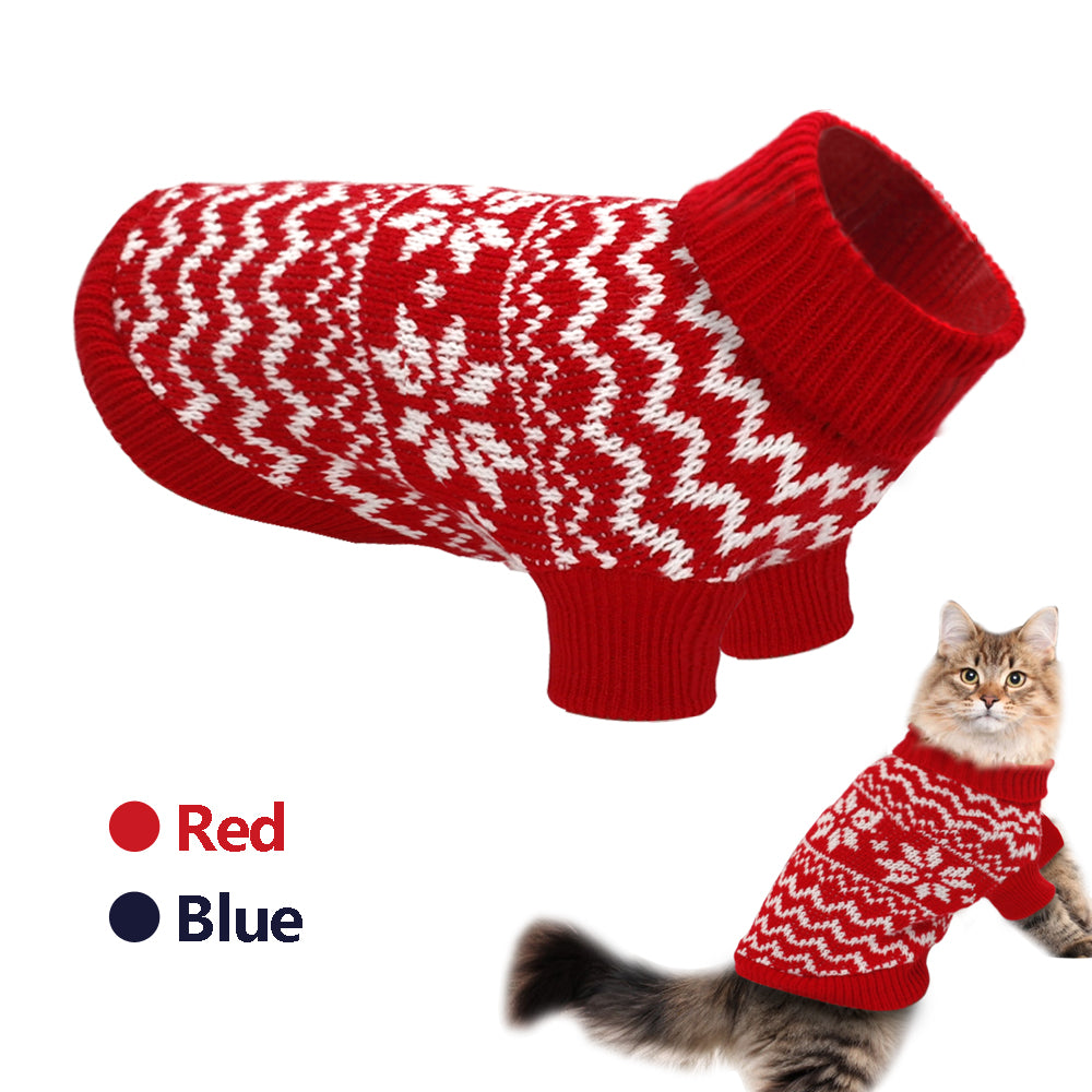 Pet Cat Puppy Sweater Winter Cat Clothes For Small Medium Dogs Turtlen -  Only Cat Shirts