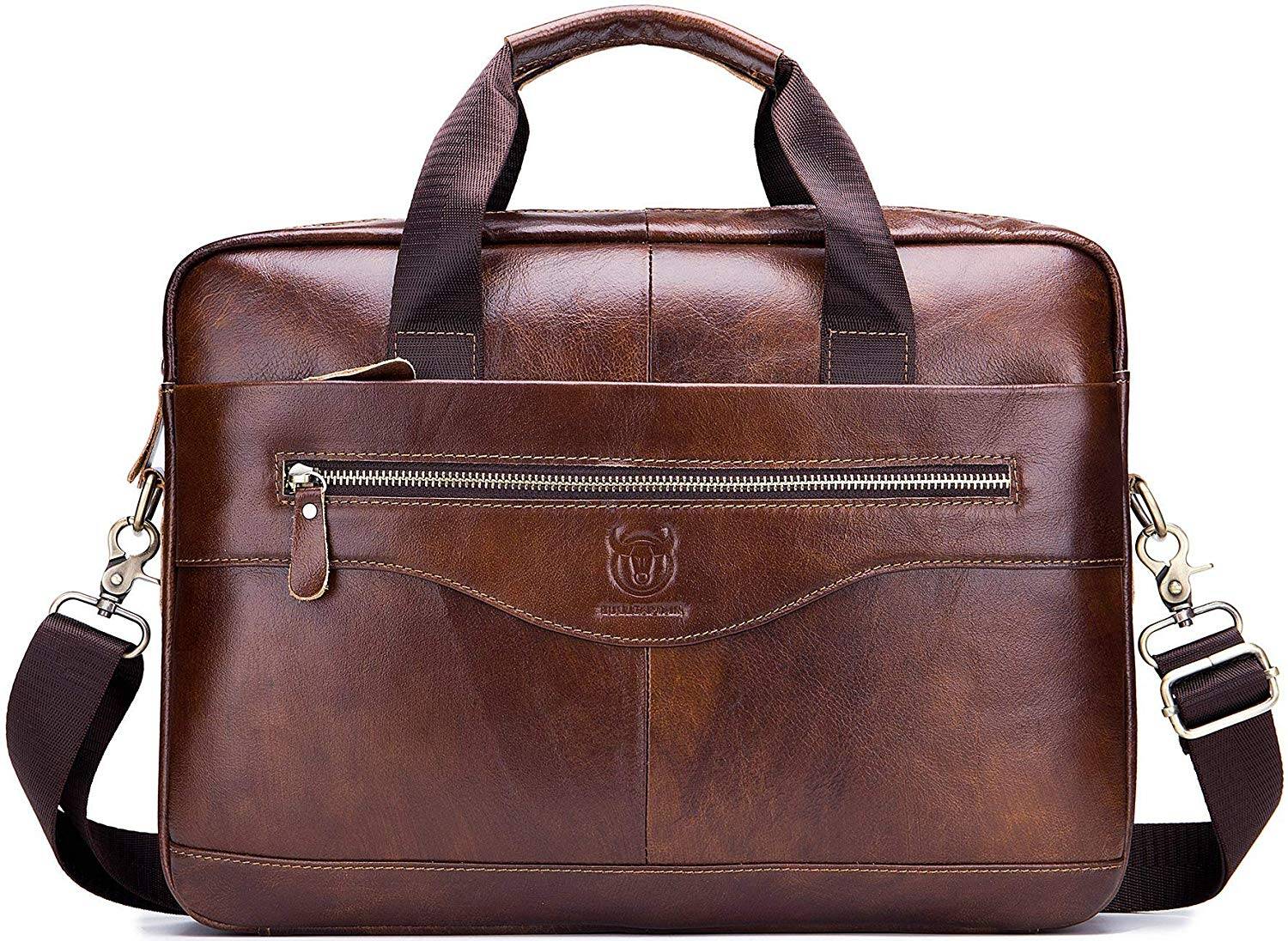 BULL CAPTAIN Laptop for Men Briefcase Bag Leather Handbag – BULLCAPTAIN