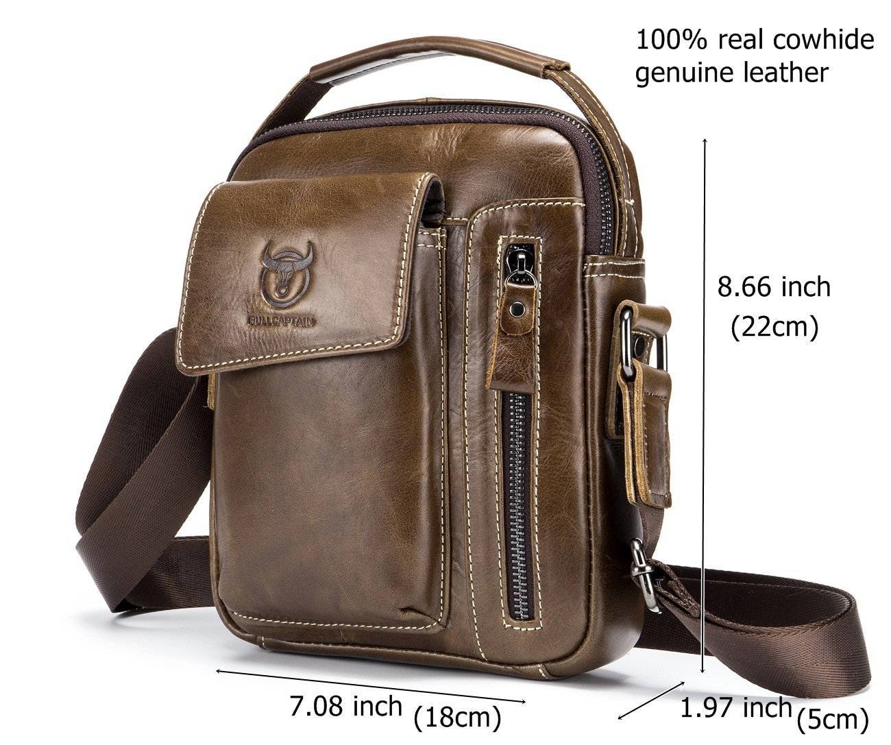 men's small leather crossbody bag