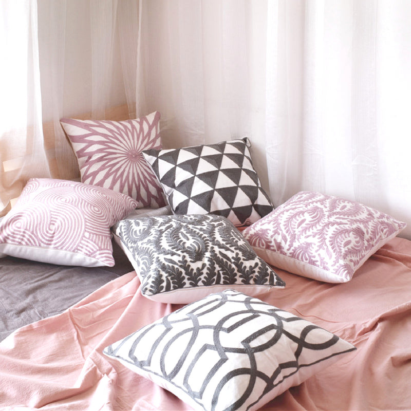 dusky pink pillow cases