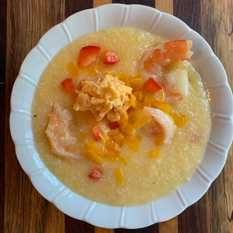 Birdie's Pimento Cheese shrimp and grits recipe