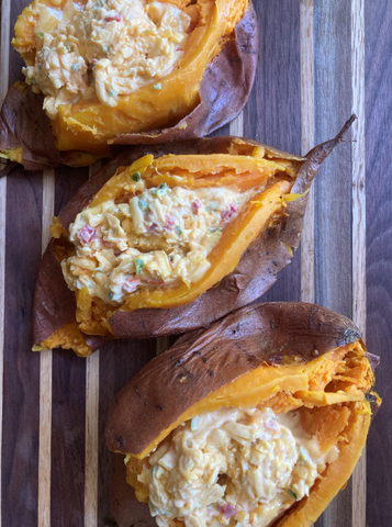 Sweet Potato Recipe and pimento cheese - Birdie's Pimento Cheese