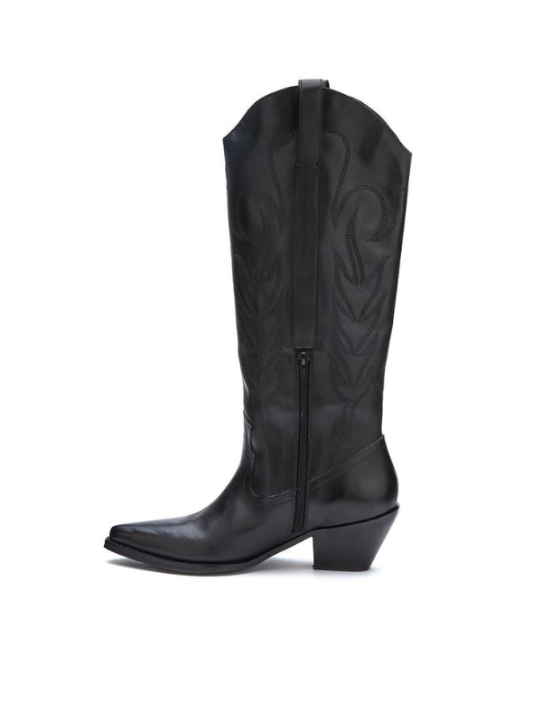 Matisse Agency Black Knee High Western Boots – Pistol Rose Boutique
