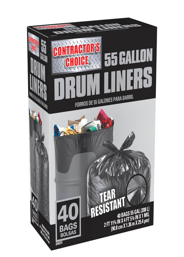 Contractor's Choice 50-Count 42-Gallon Outdoor Construction Trash Bags