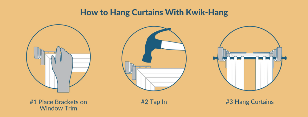 How to hang curtains with Kwik-Hang