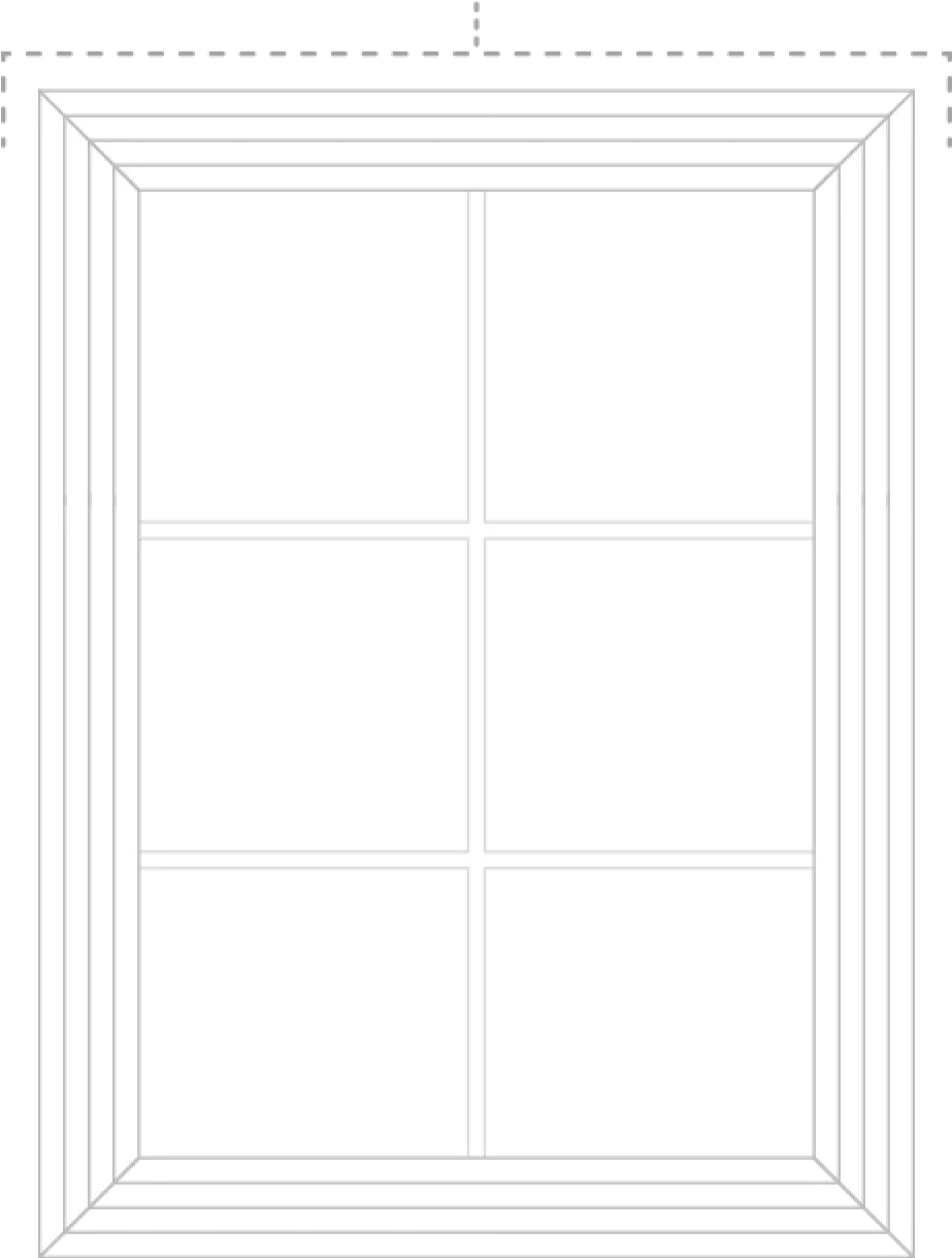 Measure around wood frame