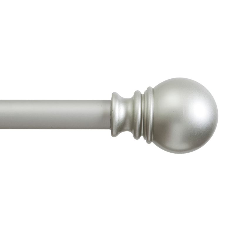 1" Layla Curtain Rod With Ball Finials, 30" to 84" - Kwik product image