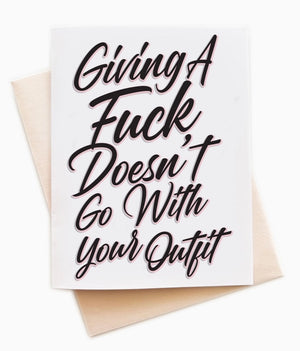 Doesn't Go With Your Outfit Card - daisylace boutique