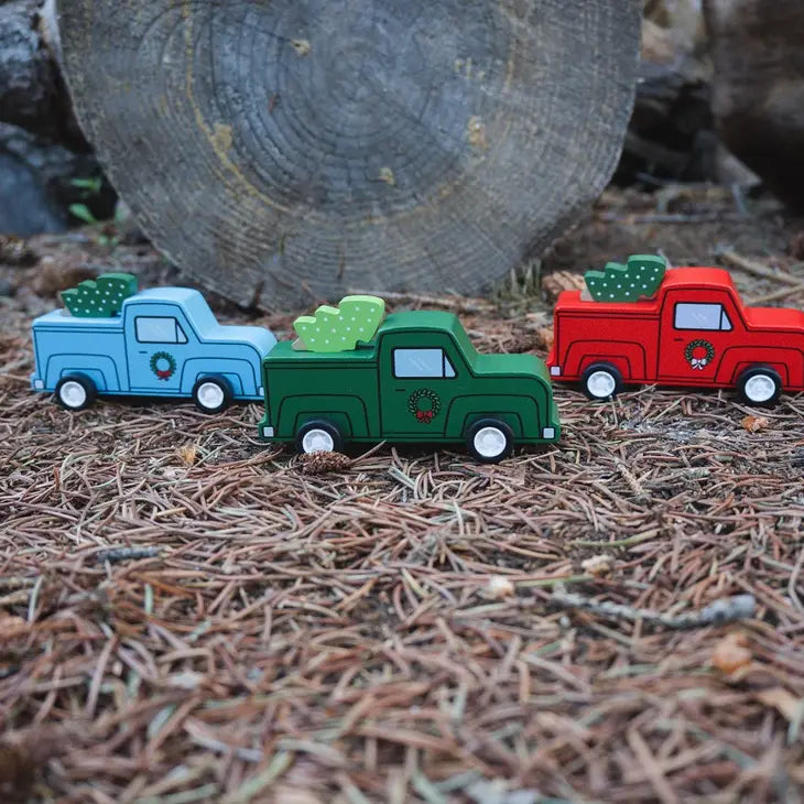 Pull Back Xmas Truck || Blue, Green or Red