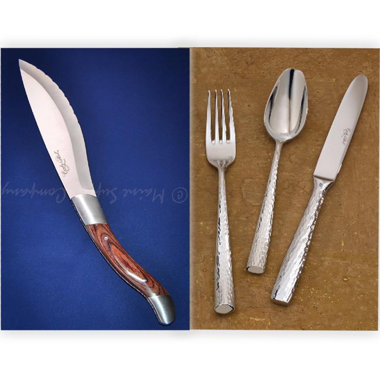 Steak knife and fork set, 12-piece