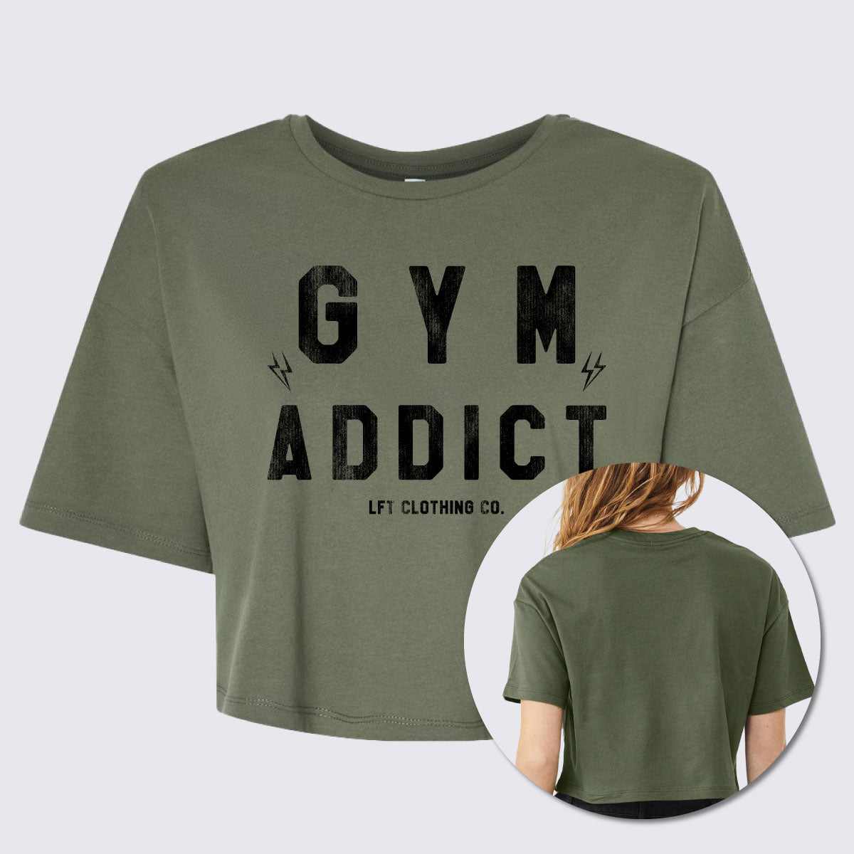 Am I Jacked Yet Oversized Crop Tee - The LFT Clothing Company