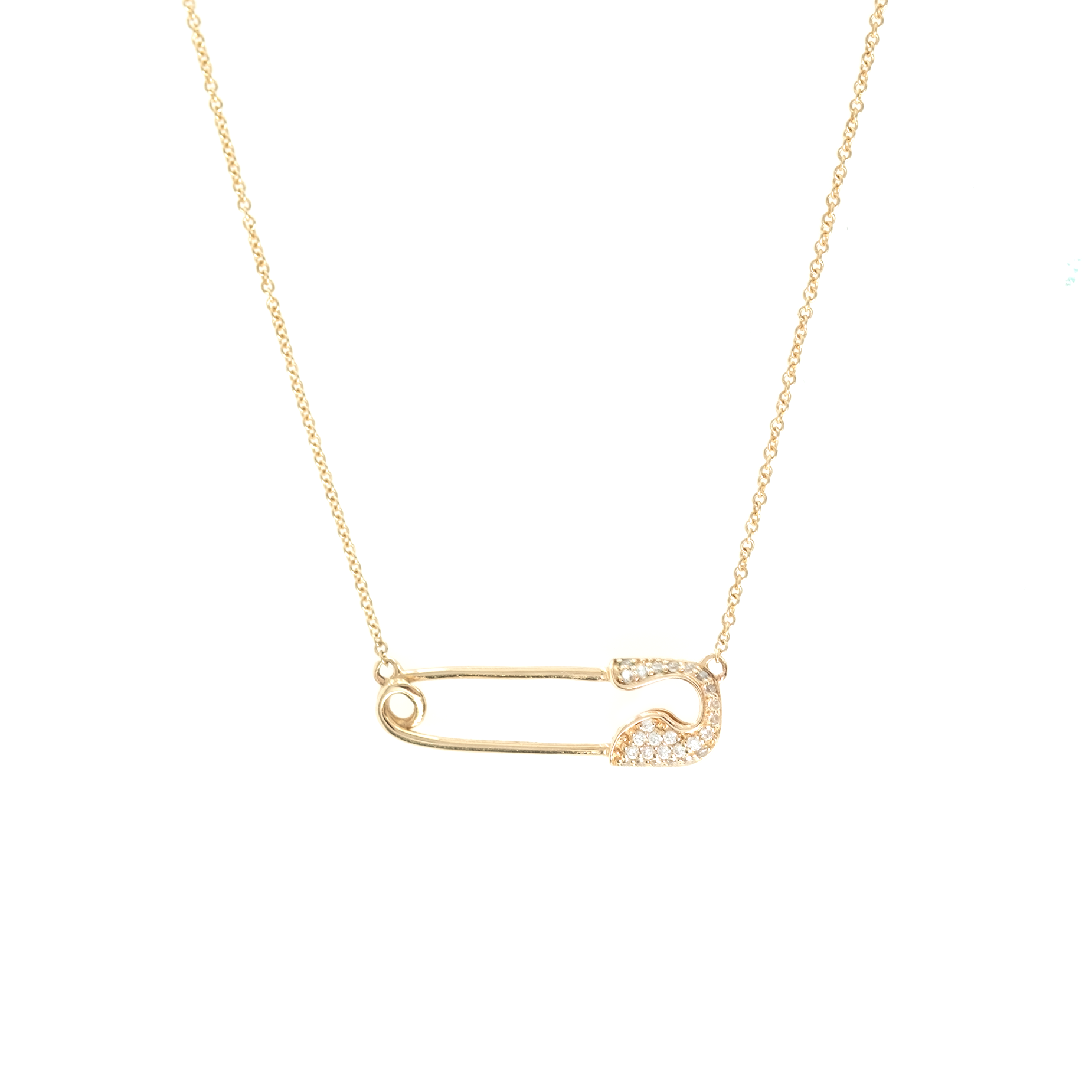 safety pin necklace