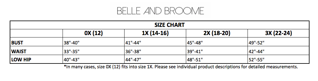 Ox Size Chart