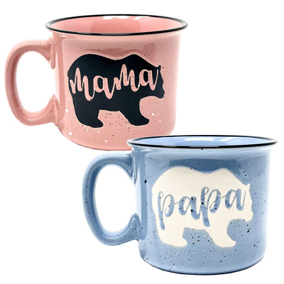 Dnuiyses Mama & Papa Bear Mug Gifts Set of 2, New Mama Papa Bear Coffee Mug  Gift, Bear Theme Mom Dad…See more Dnuiyses Mama & Papa Bear Mug Gifts Set