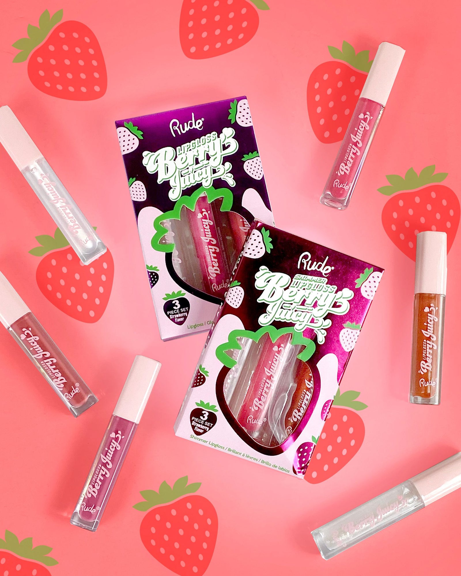 Berry Juicy Shimmer Lip Gloss Trio