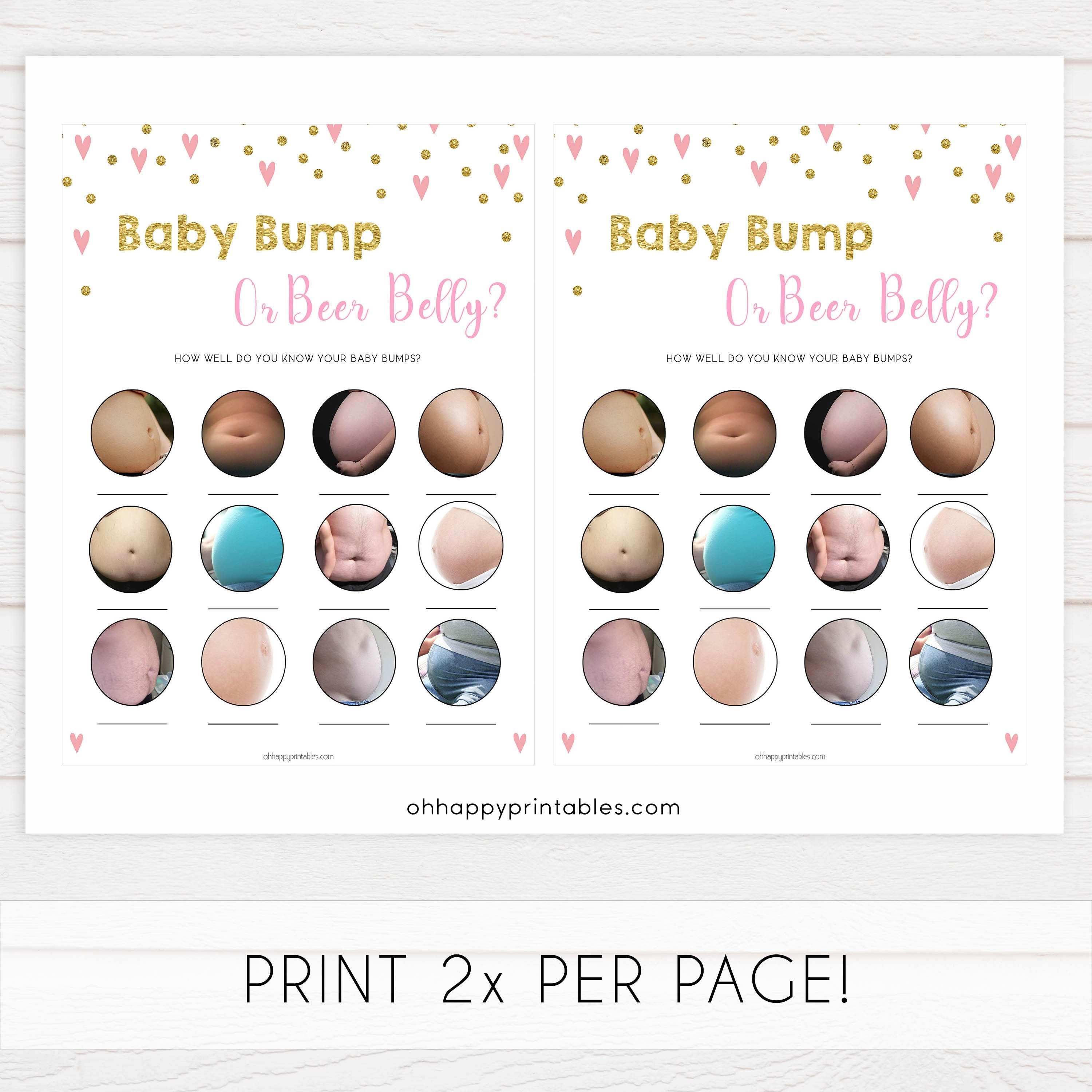 Small Boobs - 3 Baby Games Pack - Porn or Labor, Boobs or Butts, Baby Bump Games â€“  OhHappyPrintables