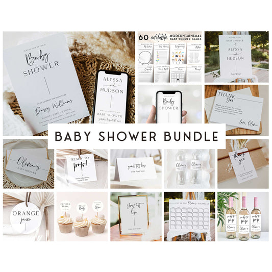 Baby Shower Games With Sleek Modern Aesthetic