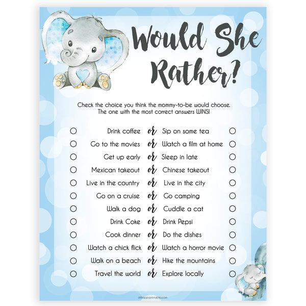 would-she-rather-printable-blue-elephants-baby-shower-games
