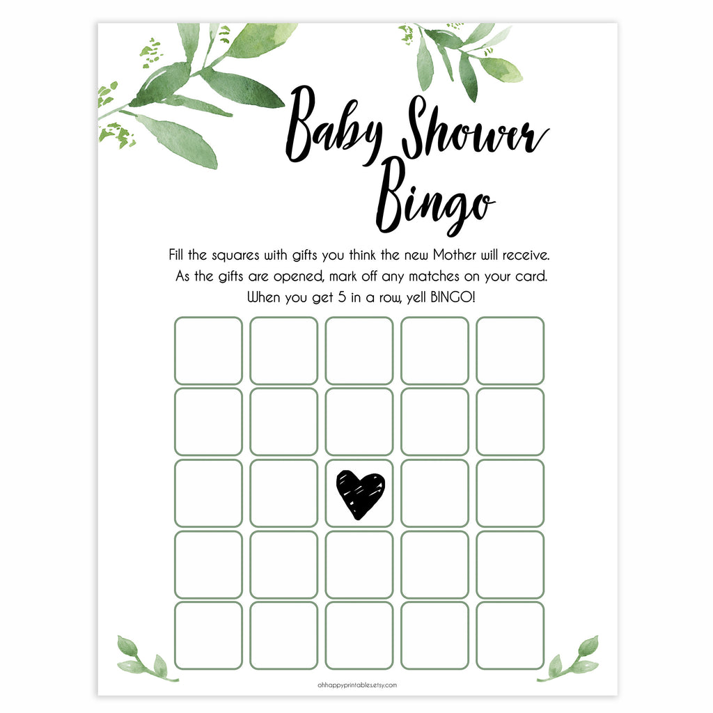 Free Printable Baby Shower Bingo Cards Generator
