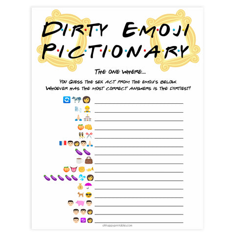 emoji pictionary naughty ohhappyprintables hen