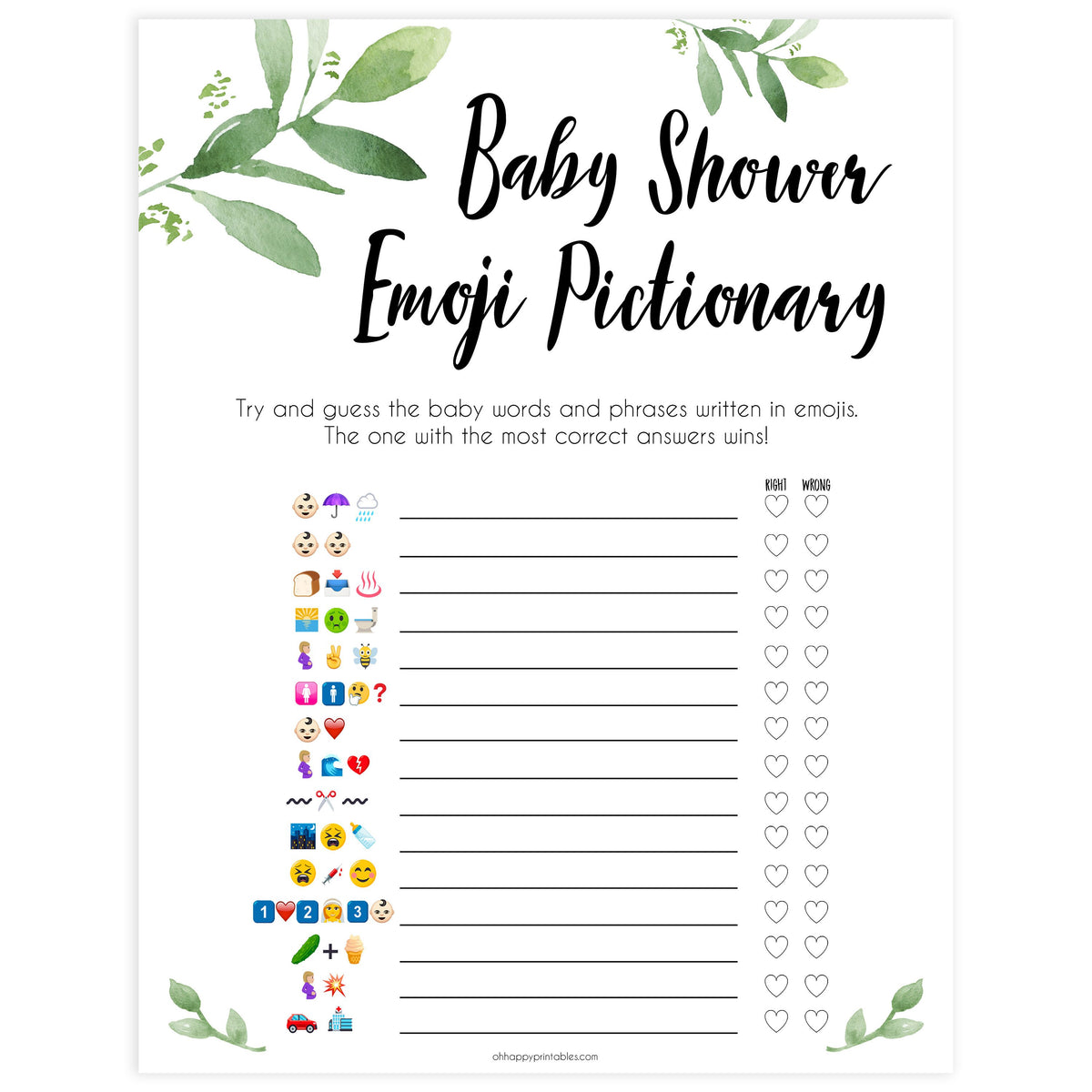 baby-emoji-pictionary-printable-botanical-baby-shower-games