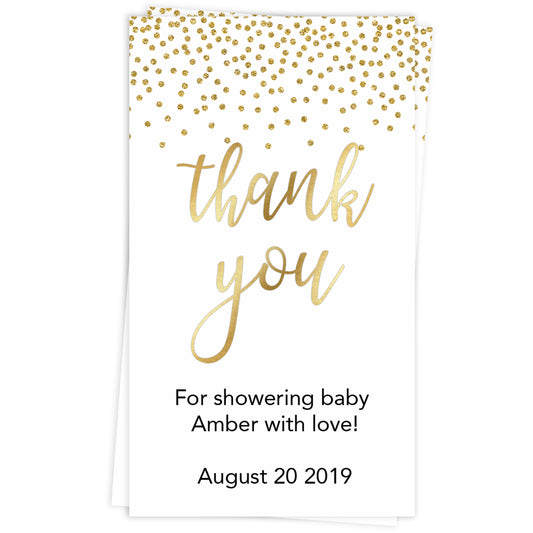 Unicorn Baby Shower Favors Tag Template, Printable Shower Thank You Ta -  PlumPolkaDot