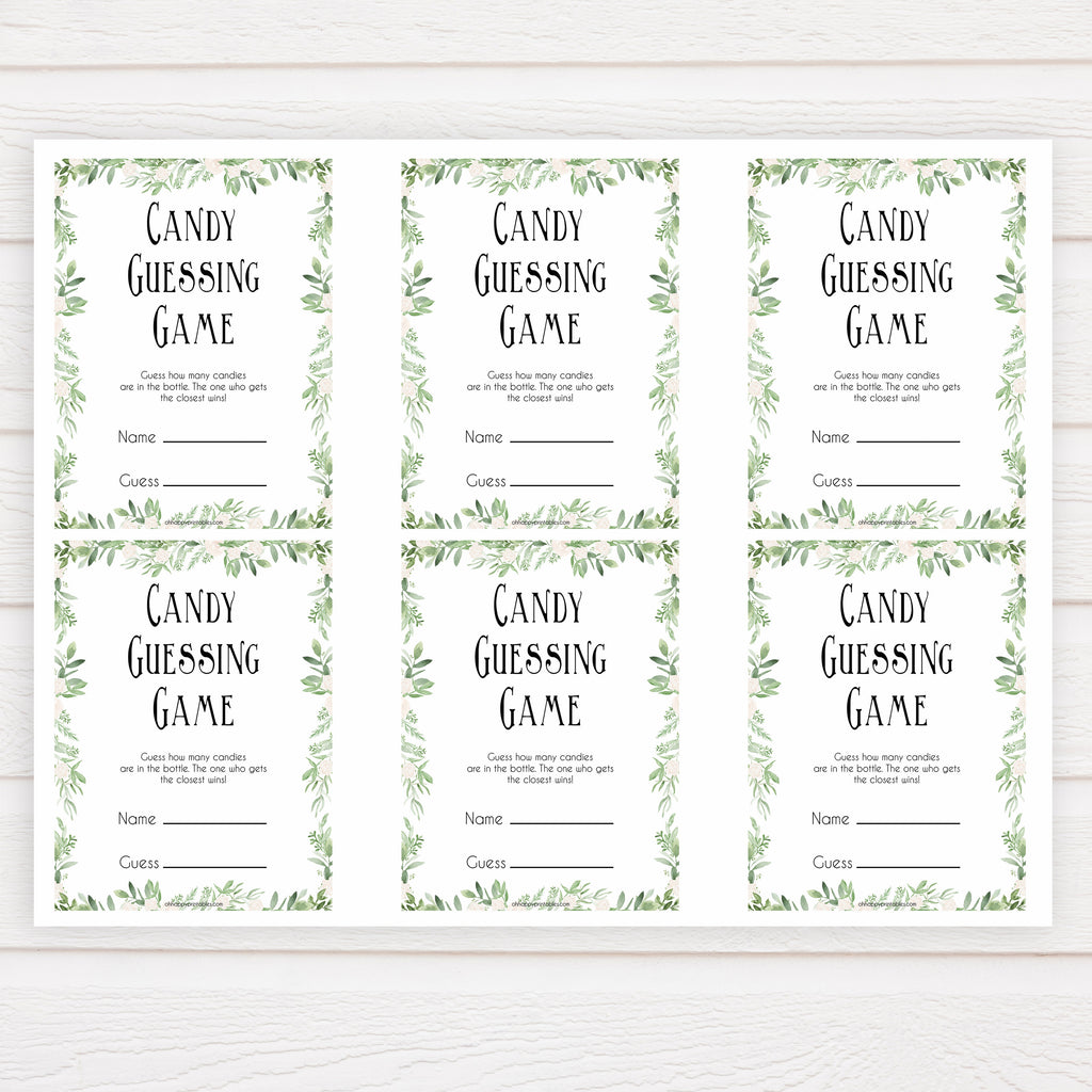 Candy Guessing Game Free Printable Printable Templates