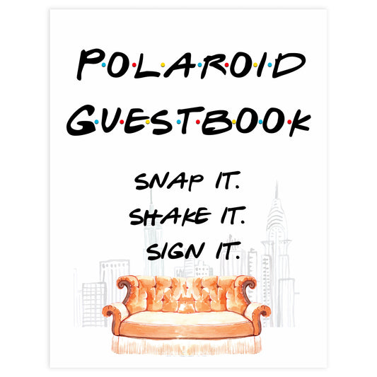 Polaroid Guestbook Table Sign  Printable Harry Potter Bridal Decor –  OhHappyPrintables