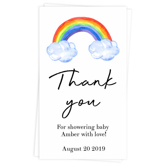 Baby Thank You Tags - White Gender Neutral Printable Baby Decor –  OhHappyPrintables
