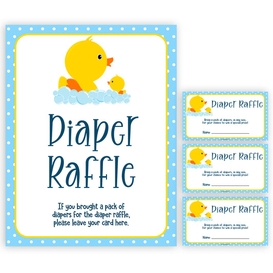 Diaper Thoughts  Rubber Ducky Printable baby shower Games –  OhHappyPrintables