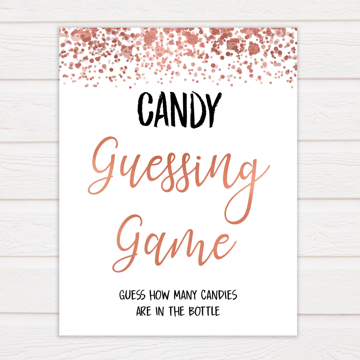 Candy Jar Guessing Game Template
