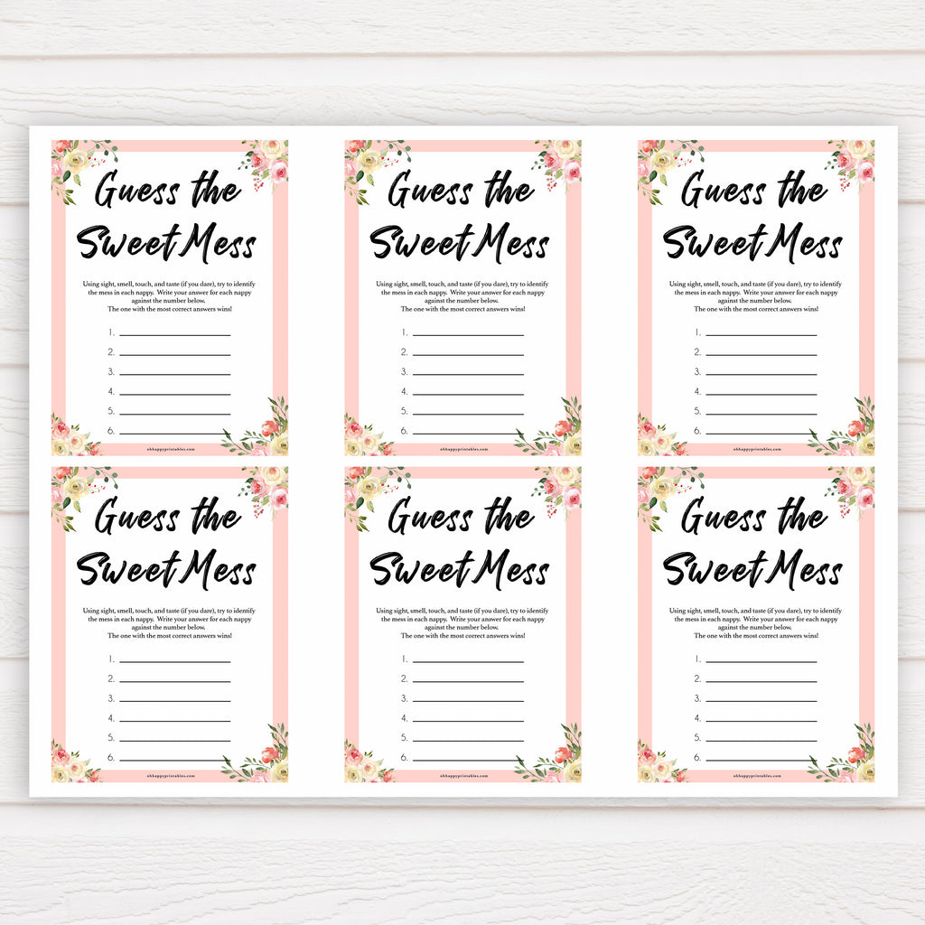 Guess The Sweet Mess Free Printable Printable Word Searches