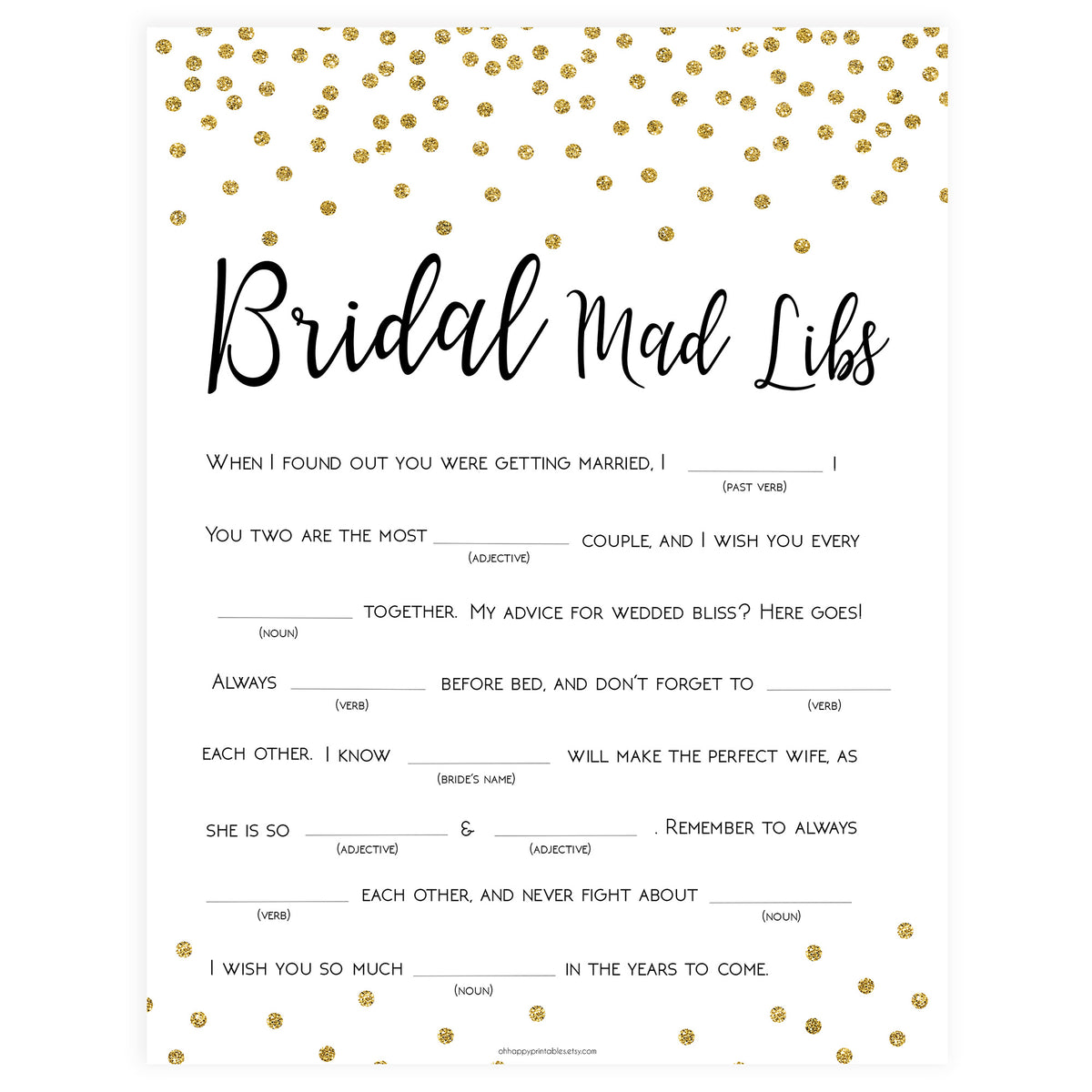 Wedding Mad Libs Free Printable Printable Word Searches