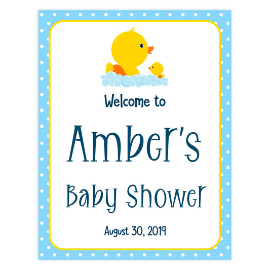 Diaper Thoughts  Rubber Ducky Printable baby shower Games