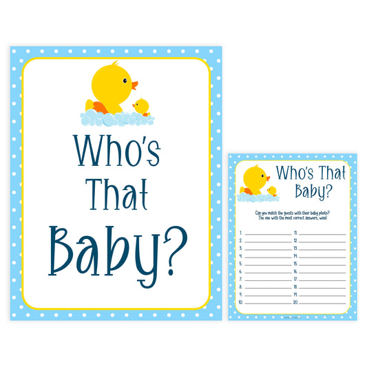 Diaper Thoughts  Rubber Ducky Printable baby shower Games