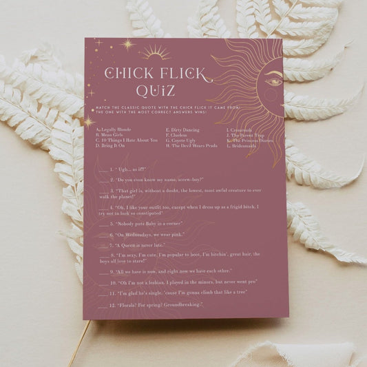 Free Printable Chick Flick Couples Matching Game