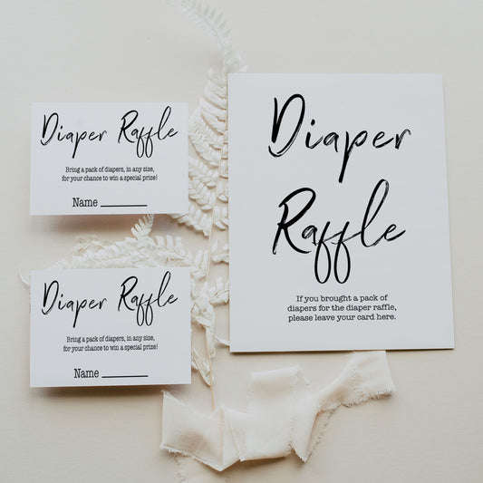 Diaper raffle hot sale wording on invite