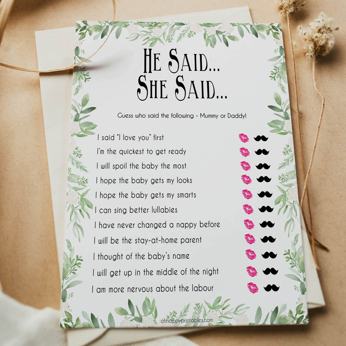 he-said-she-said-greenery-printable-baby-shower-games-ohhappyprintables