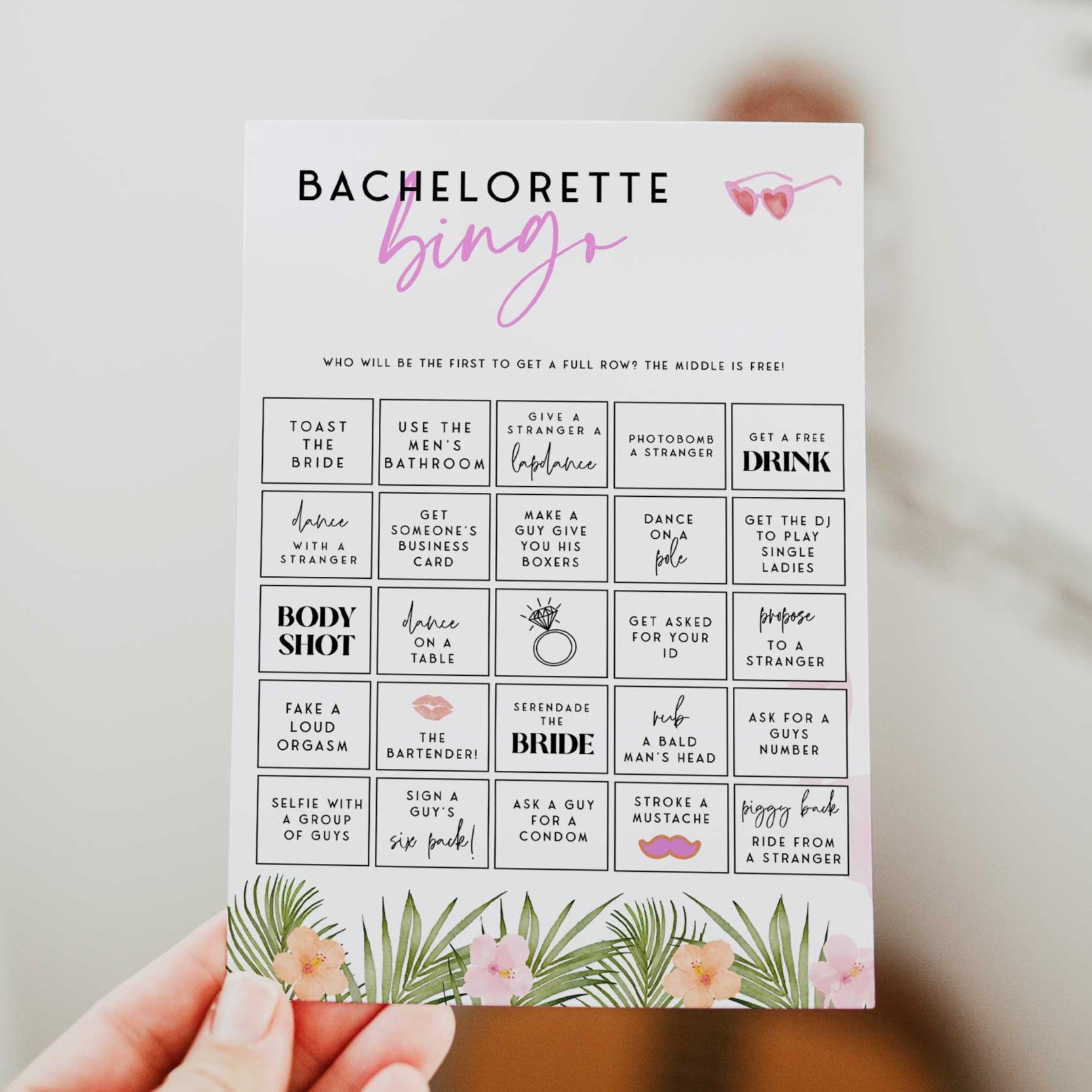 EDITABLE Bachelorette Party Bingo - Miami Bachelorette Games ...