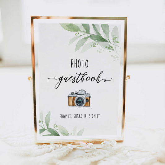 Polaroid Guestbook Table Sign  Printable Harry Potter Bridal Decor –  OhHappyPrintables