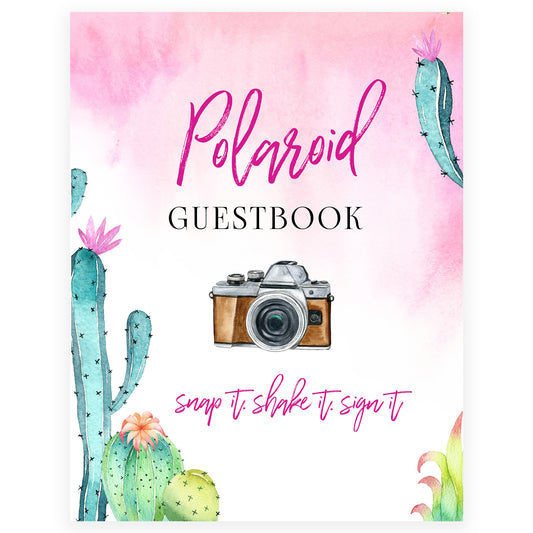 Polaroid Guest Book Sign, Photo Guest Book Sign Template, Digital PNG  Download, 014 