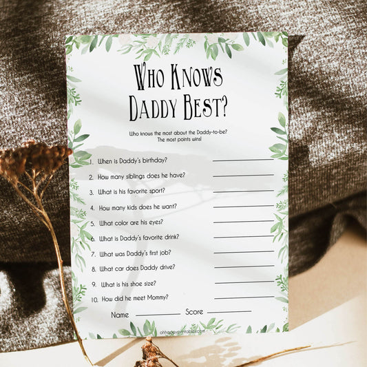 Who Knows Daddy Best Game How Well You Know Daddy Quiz Would 