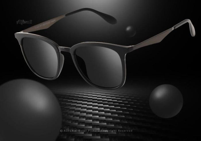 AOFLY BRAND DESIGN Kvinder Mænd Solbriller Polariserede Vintage Briller Kørsel Solbriller Alloy Temple Gafas de sol Masculino AF8120 allforall