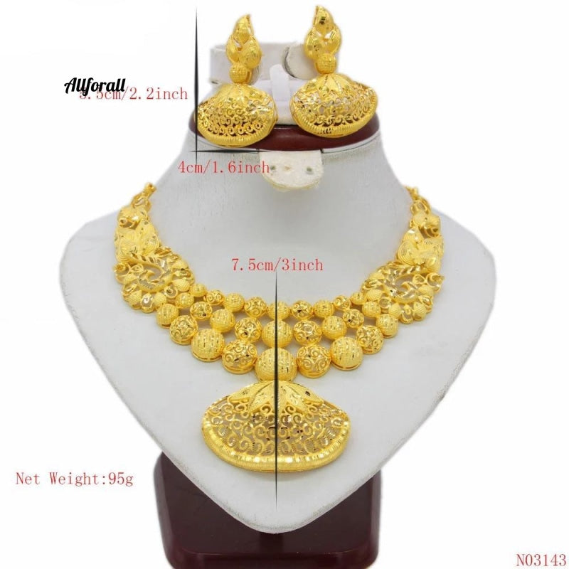 modtagende Valg tag på sightseeing Etnisk Indien halskæde øreringe sæt, smykker Kvinder piger guldfarve Ara