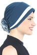 Deresina Padded hat for cancer patients teal cream