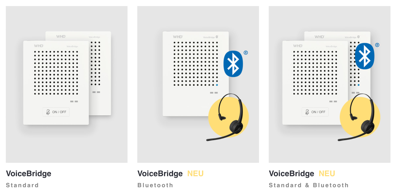 VoiceBridge Sets neu mit Bluetooth